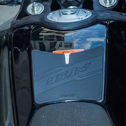 Motorcycle Tank Pad,Motorcycle Fuel Tank Protector,Gas Tank Decals Compatible with CFMOTO 450MT CF Moto MT450 450 MT(Blue Side Traction pad) - color: Blue Side Traction Pad