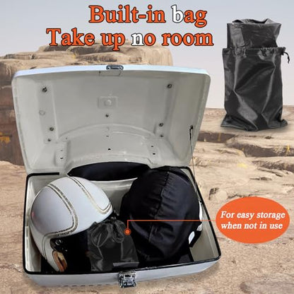 FOVPLUE Seat Rain Cover,Water-Resistant Two-Up Seat Bra Fits Seats up to 23" L x 15" W,Universal for Harley Touring CVO Electra Glide Street Glide Road Glide Road King,Dyna,Softail,Sportster