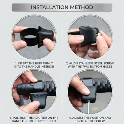 Motorcycle Throttle Assist, Assist for Long Rides Fit Throttle Grip Helper Reduce Hand Fatigue for Handlebar Diameter Within 1.34 Inch