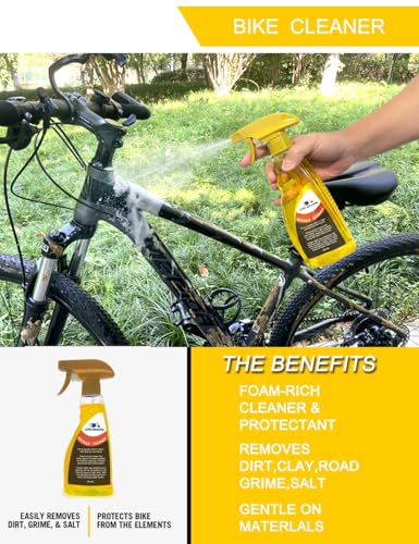 Bike Cleaning Kit - Complete Bicycle Maintenance Set with Degreaser, Lubricant, Chain Scrubber & Brushes for Mountain, Road, MTB, E-bikes - style: Bike Cleaning Kit -13 pcs
