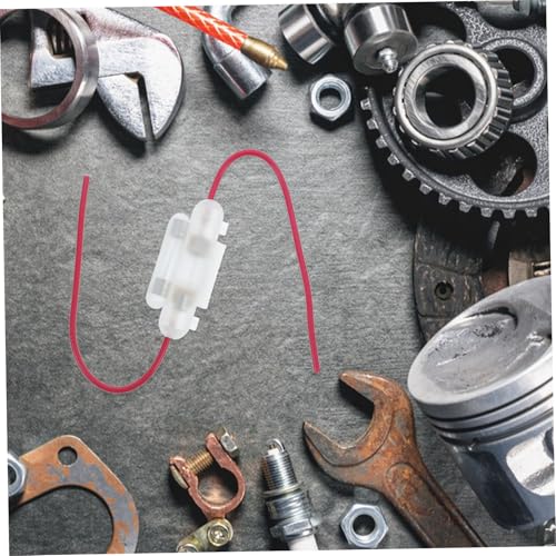 GLEAVI Inline Fuse Holder for Motorcycle ATV Scooter Double Fuse Box Case Waterproof Design for Reliable Power Supply