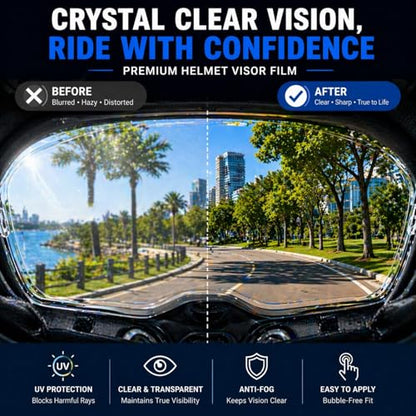 Universal Anti-Fog Helmet Visor Film