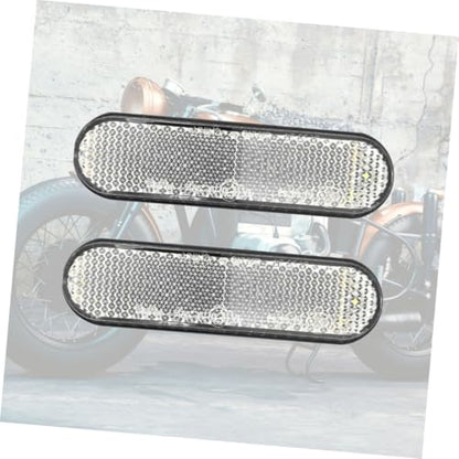 Cabilock 2 Pack Motorcycle Rear Brake Light Led Reflector 24 Led Side Marker Lights Waterproof for Motorbike Tail Brake Lamp