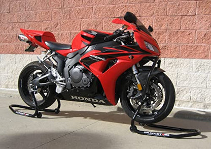GP Pro Series Universal Front and Rear Motorcycle stands set - For use with Ninja ZX6r 636 ZX10r ZX14r ZX14 CBR 600rr 1000rr GSXR 600 750 1000 Yamaha R1 R6 MT10 MT09 MT07 Hayabusa SV650 SV1000