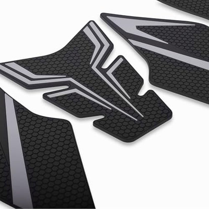 Motorcycle Non-Slip Rubber Gas Tank Pads with Knee Grips - 4-Piece Traction Side Protectors (for Suzuki Vehicle) GSX-8S (2023~) GSX-8R (2024~) (Gray) - color: Gray