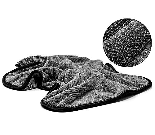 SOFTBATFY Microfiber Car Drying Towel, Shiny Bath Drying Towel Shower Cubicles Cloth for Water Removal in Shower and Bathroom (20x24inches*2pack)