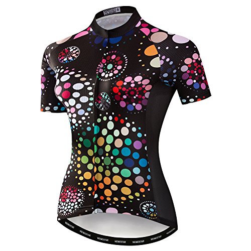 JPOJPO Womens Cycling Jersey,Bike Shirt Quick-Dry Breathable Reflective S-2XL Tops - color: Ccf2009, size: Small