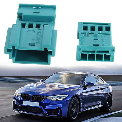 ECSiNG 4Pcs Male & Female Wire Harness Connector 61132359994 61138380696 Compatible with BMW Socket Housing Repair Kit Waterproof Electronic Connector Wire Harness