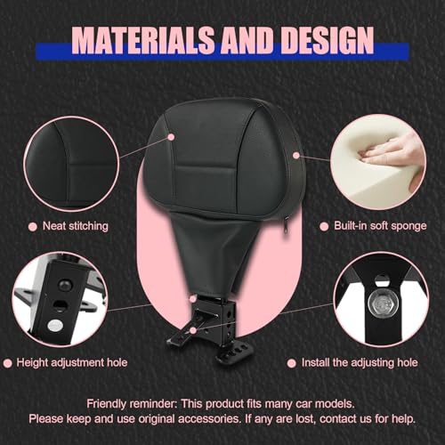 Adjustable Rider Driver Backrest, Detachable Plug-in Rider Backrast 1997-2026 Fit for Harley Davidson Touring Street Glide Road Glide Ultra Limited Electra Glide Road King CVO 2009-2026 - color: Black
