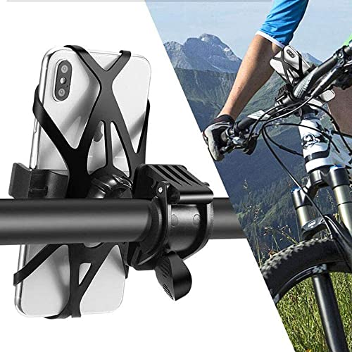 Kinizuxi Motorcycle Phone Mount Tether 6 Pack,Replacement Silicone Bands for Bike Phone Holder, Phone Holder Grip Rubber Strap Security Bands for Bike, Bicycle,Motorcycle, Handlebar,Scooter