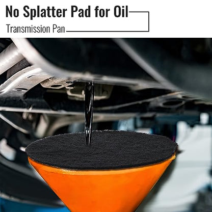 Saillong 3 Pcs 18'' Round Oil Drain Splash Pad, No Splatter Pad Fit 1.5-20 Gal Oil Drain Pan, Anti Splash Oils Change Mat for Car Changing Oils Transmission Drains Pan