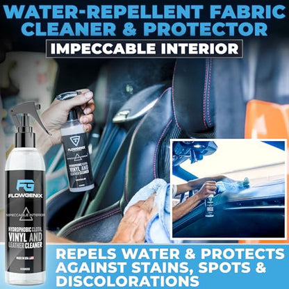 Grand Slam 3-Pack - Includes Tire Shine Gel (8oz), Car Scratch Remover (4oz), Water-Repellent Vinyl and Car Leather Protector (8oz), 2 Microfiber Towels - color: Grand Slam