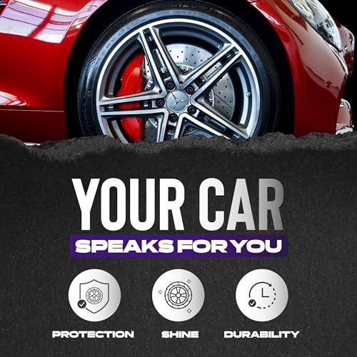Cristal Products Untouchable Tire Shine Spray (12 Pack) – Citrus Scent, Wet Look Tire Shine, No Sling, Long Lasting Car Tire Shine, No Touch Application - color: 12PK-Citrus