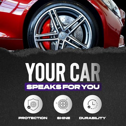 Cristal Products Untouchable Tire Shine Spray (12 Pack) – Citrus Scent, Wet Look Tire Shine, No Sling, Long Lasting Car Tire Shine, No Touch Application - color: 12PK-Citrus