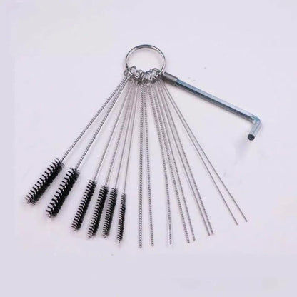 1 Set Cleaner Tools Carburetor Carbon Dirt Jet Remove Cleaning Needles Brushes for Automobile Motorcycle ATV Welder Carb Chainsaw - size: MediumA