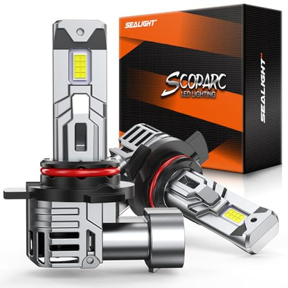 SEALIGHT 9012 LED Bulbs, 40000LM Super Bright, 6500K Cool White Fog Lights With Cooling Fan, 60000+ Hour Lifespan, Easy Plug-N-Play Installation, Pack of 2 - size: 9012