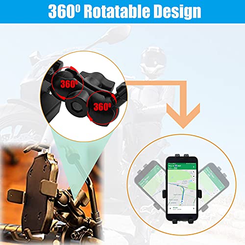 Motorcycle Phone Mount GPS Navigation Bracket Mobile Phone Holder Fork Stem for Suzuki Hayabusa GSX-R 600 750 1000 YZF R1 R6 S1000RR CBR250R 300R Kawasaki Ninja 400