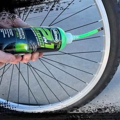 Slime 10193 Tire and Tube Sealant Puncture Repair Sealant, 2-in-1, Premium, Prevent and Repair, Suitable for Non-Highway Tires and Tubes, Non-Toxic, Eco-Friendly, 16oz Bottle - style: 16 oz