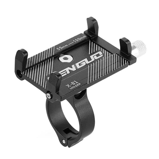 Aluminum Motorcycle Bike Bicycle Holder Mount Handlebar for Cell Phone GPS US (Black) - color: Black