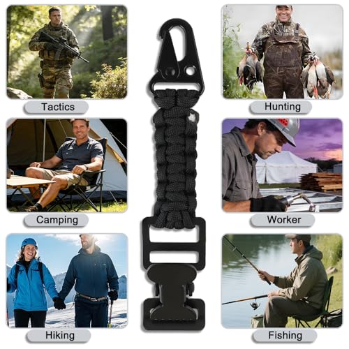 weryerker 2PCS Tactical Glove Clip Holder Anti-slip Nylon Work Glove Holder Clip, for Tactical Backpack, Tool Belt, Outdoor - color: 2pcs Black