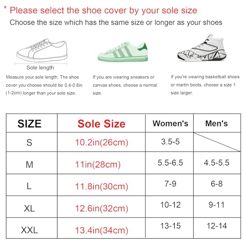 Waterproof Shoe Covers, Reusable & Foldable Rain Boot Shoe Cover with Zipper, Non-Slip, Reflector, Men Women Rain Gear, Black - size: X-Large