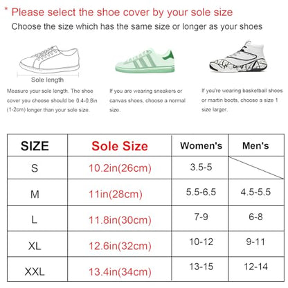 Waterproof Shoe Covers, Reusable & Foldable Rain Boot Shoe Cover with Zipper, Non-Slip, Reflector, Men Women Rain Gear, Black - size: XX-Large