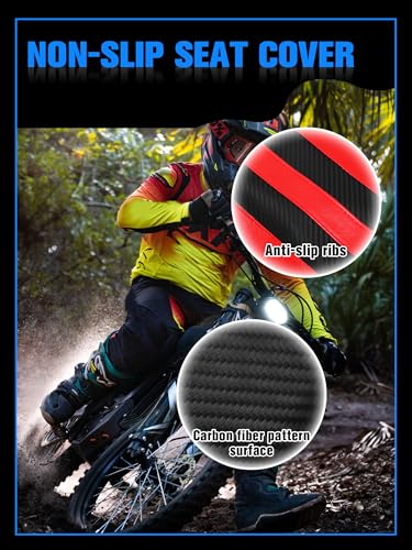 Dirt Bike Seat Cover for Talaria Sting MX3/R MX4 MX5/PRO Electric Bike Red,High Elastic Leather - color: red