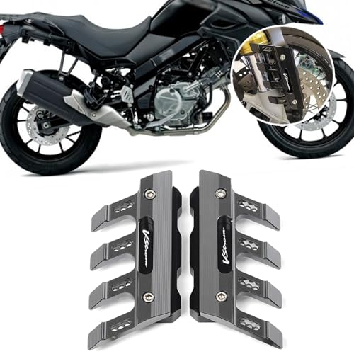 for DL250 DL650 DL650XT DL1000 DL1050 V-Strom VSTROM 2020-2026 Motorcycle Front Fender Side Guard Fender Slider Front Fork Protector Guard Block Slider (Titanium Gray) - color: Titanium Gray