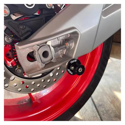 Swingarm Spools, Compatible With Triumph Street Triple 765 RS S R 765RS 765R 675 Motorcycle Swingarm Spools Sliders Stand Screw(Grey-765)