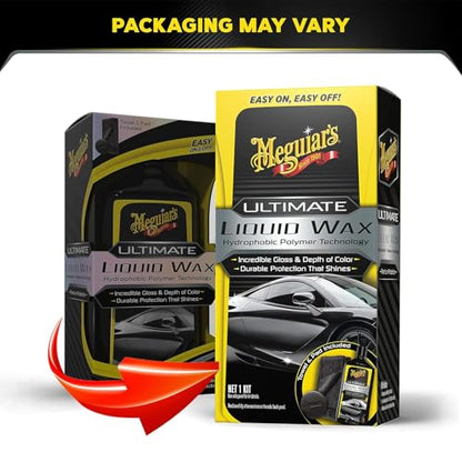 Meguiar's G210516EU Ultimate Liquid Wax 473ml, Incredible Gloss & Slickness That Lasts - style: Liquid Wax (new formula)