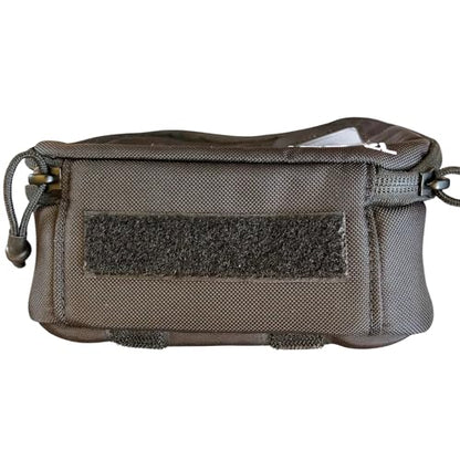 TecPouch 2L Tool Pouch - Heavy-Duty Cordura MOLLE Utility Pouch with Clear Window | Modular Gear Organizer for Professional Tools & Field Equipment - Black - size: 2 L