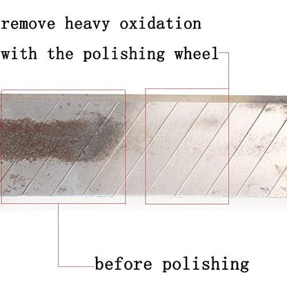 Fine Abrasive Wheel Brush Polishing Buffing Wheels Sanding Rust Remove Rotary Tools Accessories 2.35 MM Mandrel 80 Pieces