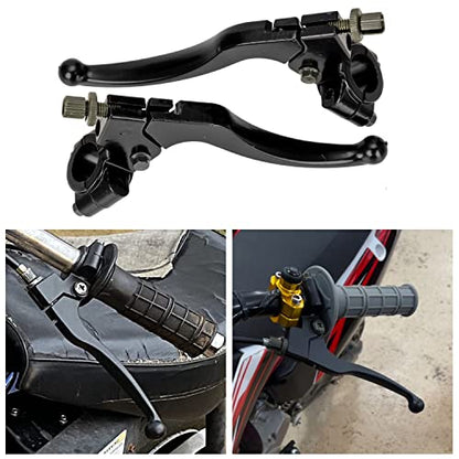 FVRITO 7/8" 22mm Universal Clutch Brake Handle Levers Perch for CRF50 CRF70 CRF80 CRF100 CRF150 XR50 XR80 XR100 ATC 200m Pit Dirt Bike Motor Motocross Motorcycle Baja Mini Bike MB200 Left and Right - color: Black