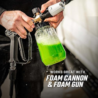 Slick Products Total Off-Road Wash Super Concentrate – Thick Foaming Car Wash Soap with Hybrid-Ceramic Formula for Dirt Bikes ATV UTV Trucks Jeeps and More – Foam Cannon Ready – 64 oz