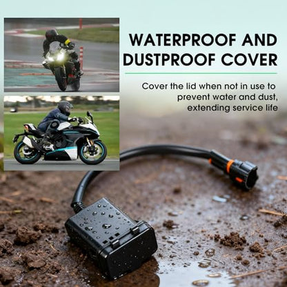Motorcycle Fast Charge,Upgraded Motorcycle USB Charger Port QC 3.0 Dual Port (USB-C + USB-A) Fast Charging Kit Waterproof Accessory for CFMOTO 450ss CF Moto 800nk 675ss 300ss lbex 800/450.