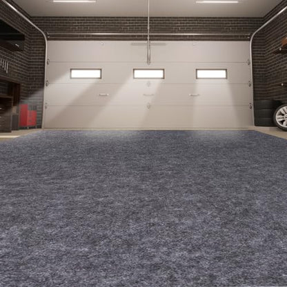 Garage Mats Oversize Garage Floor Paking Mat for Under Car, 8.8 x 22 Ft Non-Slip Gray Garage Flooring Carpets, Absorbent Oil Garage Parking Mat, Waterproof Mats - size: 8.8' x 22'