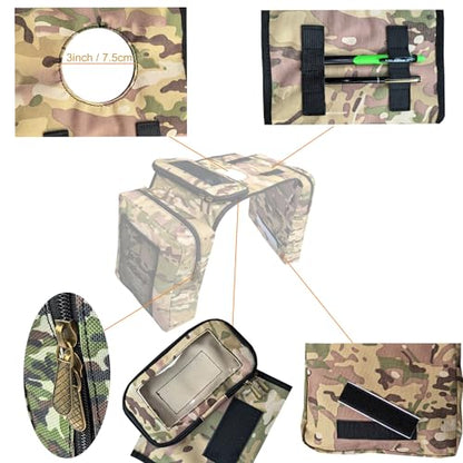 ATV Tank Bag Saddle Bag Waterproof Motorcycle Bag Compatible with Snowmobile Sportsman Scrambler FourTrax Grizzly UTV Hanging Storage Bag Camo Brown - color: Camo Brown