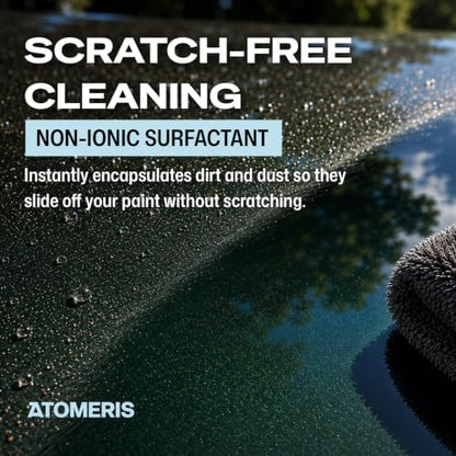 Atomeris™ SC-1 Waterless Car Wash Spray - Ceramic Detail Spray - 16.9 Fl Oz - High Gloss Car Wax and Ceramic Coating, Hydrophobic SiO2 Infused Paint Protection & Motorcycle Cleaner