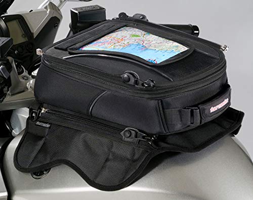 Tour Master Elite Strap Mount Tri-Bag Motorcycle Tank Bag - Black/One Size