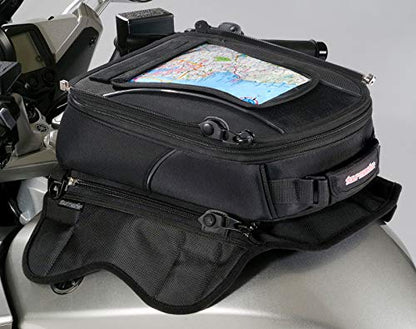 Tour Master Elite Strap Mount Tri-Bag Motorcycle Tank Bag - Black/One Size