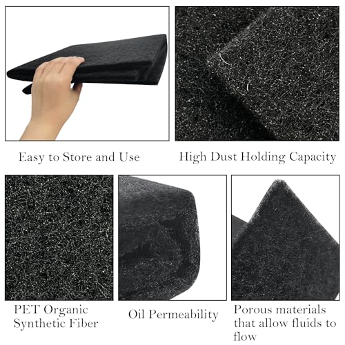 22'' Oil Drain Splash Pad, No-Splatter Square Mat Anti Splash Oil Change Pad for Car Changing Oil Transmission Drain Pan (2 Pack)