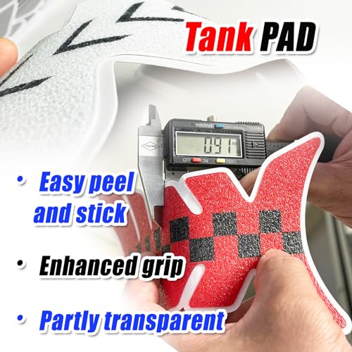 MC Motoparts Motorcycle Gas Tank Pad Protector Universal Anti-slip Shield Protection Grip Sticker Decal Abstract Pink - color: 001