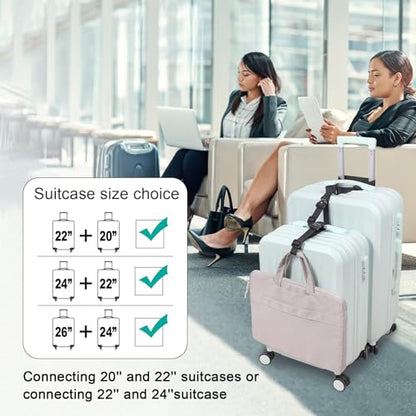 Vigorport Luggage Straps, Luggage Connector Straps for Suitcases Add A Bag and Connect Your 2 Suitcases Together Adjustable Attachment Accessories Belts (1'' Width S Size) - size: Normal-Metal Buckle