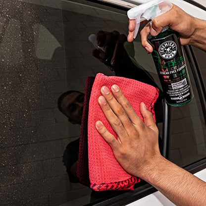 Chemical Guys CLD_202 Signature Series Glass Cleaner (Works on Glass, Windows, Mirrors, Navigation Screens & More; Car, Truck, SUV and Home Use), Ammonia Free & Safe on Tinted Windows, 128 fl oz - style: 128 oz