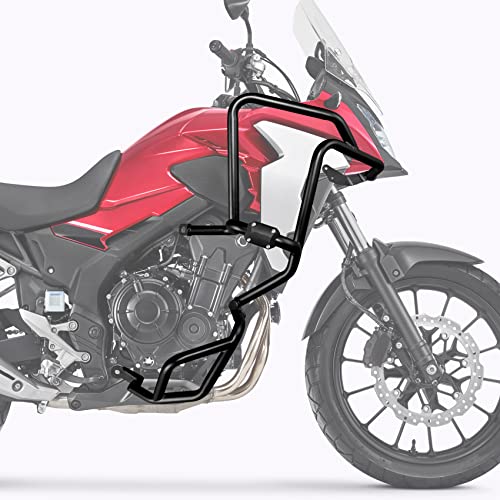 TCT-MOTORPARTS Matte Black Engine Guard Crash Bar Upper Lower Engine Bar Protector Fit For Honda CB500X ABS 2019-2023 CB400X 2021 - color: Matte Black