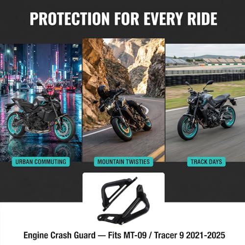 MT09 Motorcycle Engine Bumper Guard Frame Slider Crash Bar Falling Protector for Motorbike MT 09 MT-09 SP Tracer 900 9 GT 2021-2022