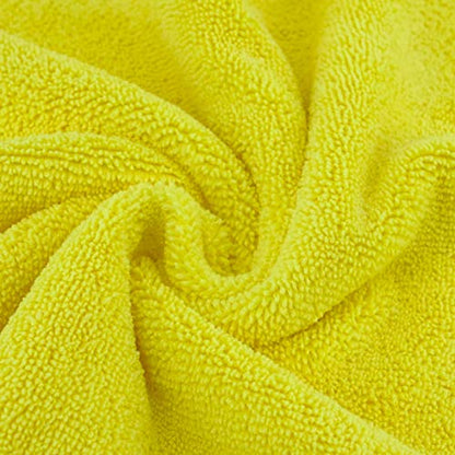 POLYTE Microfiber Cleaning Towel Ultrasonic Cut Edgeless (16x16, 24 Pack, Premium, Blue,Gray,Yellow) - color: Blue,gray,yellow