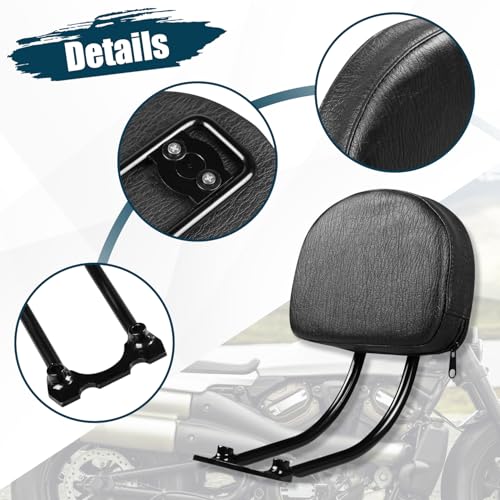 Motorcycle Passenger Backrest Sissy Bar With Back Rest Cushion Pad Compatible With For Harley Sportster S 1250 RH1250S 2021 2022 2023 2024 2025 Sissy Bar Backrest