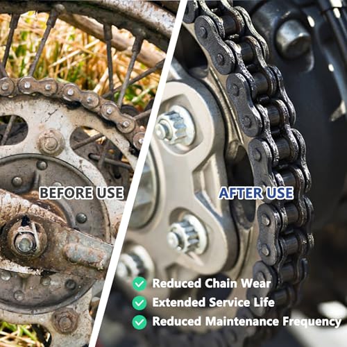 Universal Motorcycle Chain Cleaning Tool Chain Lube Brush Kit,Rust Prevention and Noise Reduction for Mountain Bikes - color: Red