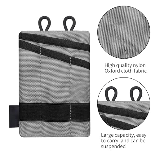 EDC Storage Pouch, Anti-Lost Outdoor Tactical EDC Kit Multi-Function EDC Tool Pouch - color: Gray